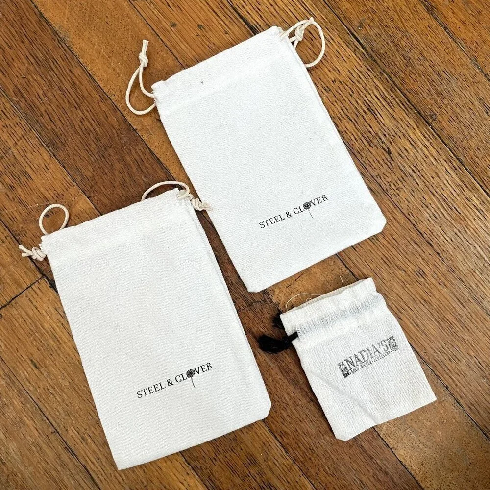 Lot of 3 jewelry bags jewelry making selling‎ steel & Clover nadias